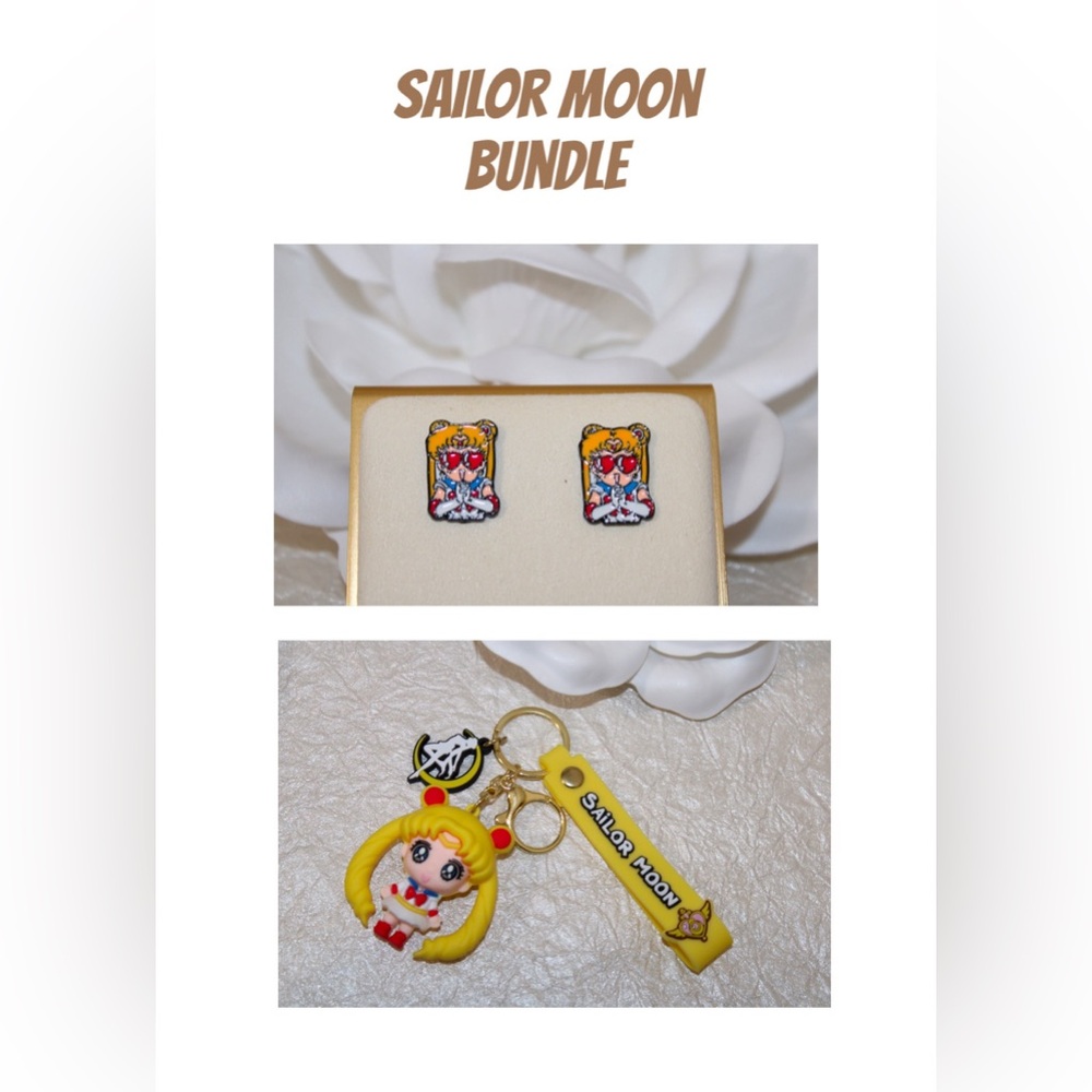 Sailor Moon Bundle - Keychain and Earrings